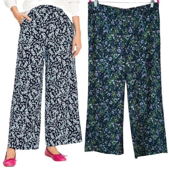 LOFT Mid Rise Wide Leg Crop Pants - Picture 3 of 6